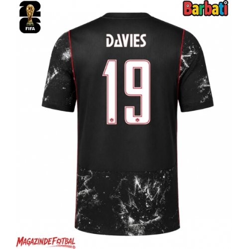 Canada Alphonso Davies #19 Tricou Fotbal Replică Mondial 2026 Barbati Deplasare Canada Alphonso Davies #19 Tricou Fotbal Replică Mondial 2026 Barbati Deplasare